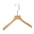 2020 factory new Design customised wooden hangers with Gold Hook Wooden Coat Hanger for suit